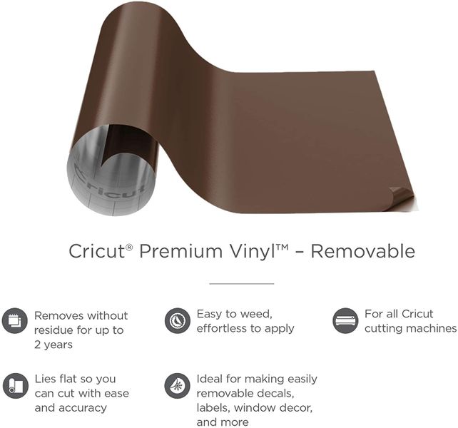 Cricut Premium Vinyl Removable 30x120cm (Coffee)