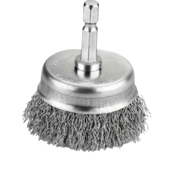 Steel Wire Drill Brush-Rust Paint And Corrosion Remover for Metal and Wood