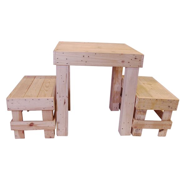 Children 1 Table and 2 Benches