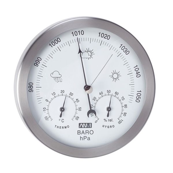 ANVI 3-in-1 Barometer - Stainless Steel