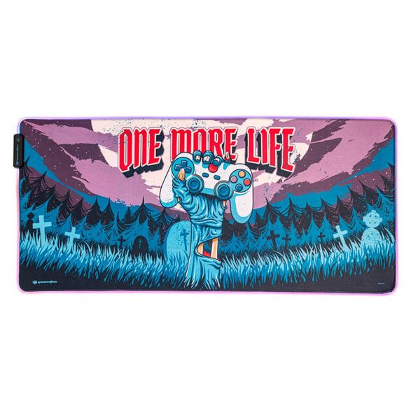 One More Life - Gamer Mouse Pad LED RGB Gameration Mouse Pad (90 x 40cm)