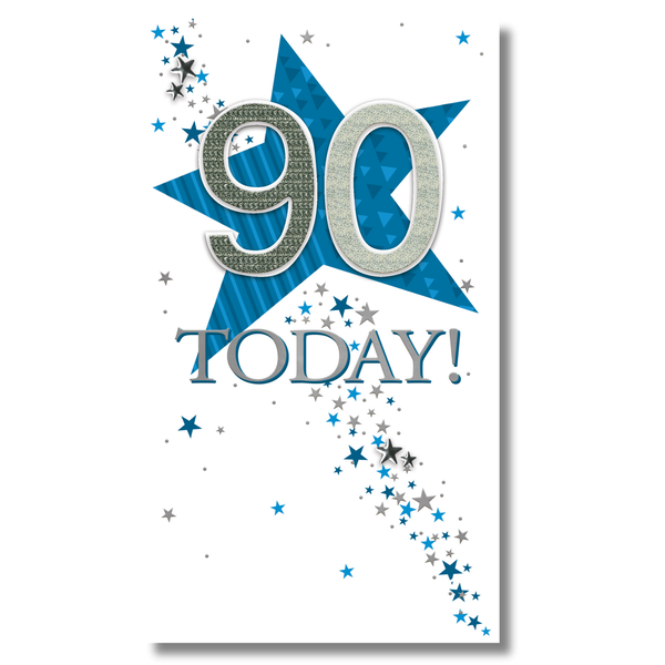 90th Birthday card - Star