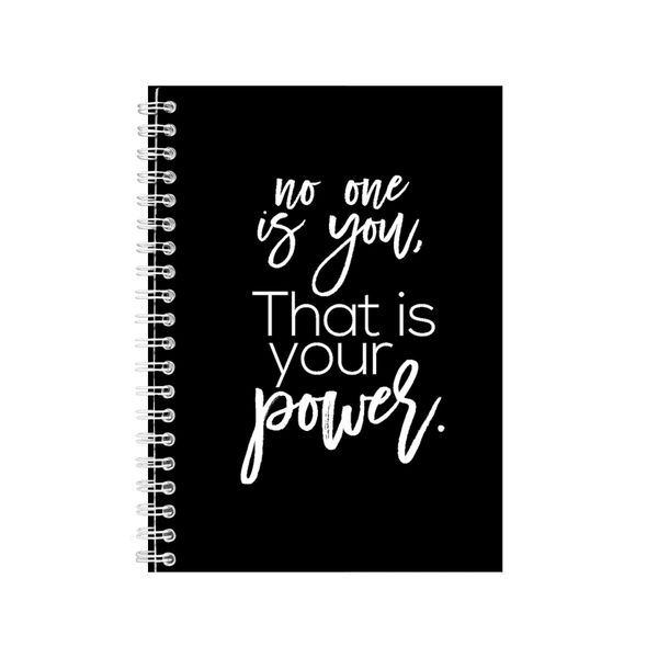 Power A5 Notebook Spiral Lined Motivational Saying Graphic Notepad Gift 187
