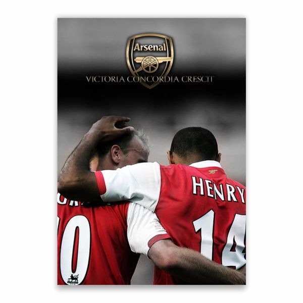 Thierry Henry and Dennis Bergkamp Poster - A1