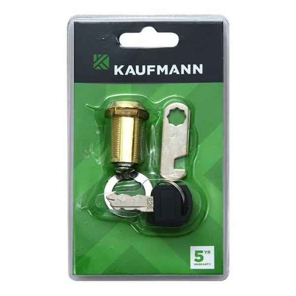 Kaufmann - Cam Lock 30mm Brass Plated - 4 Pack