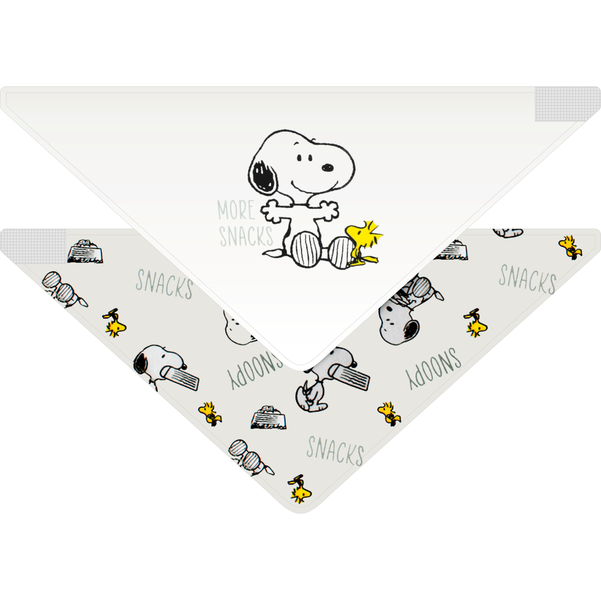 SNOOPY By Peanuts Official Licensed Baby 2 Pack Bandana Bibs
