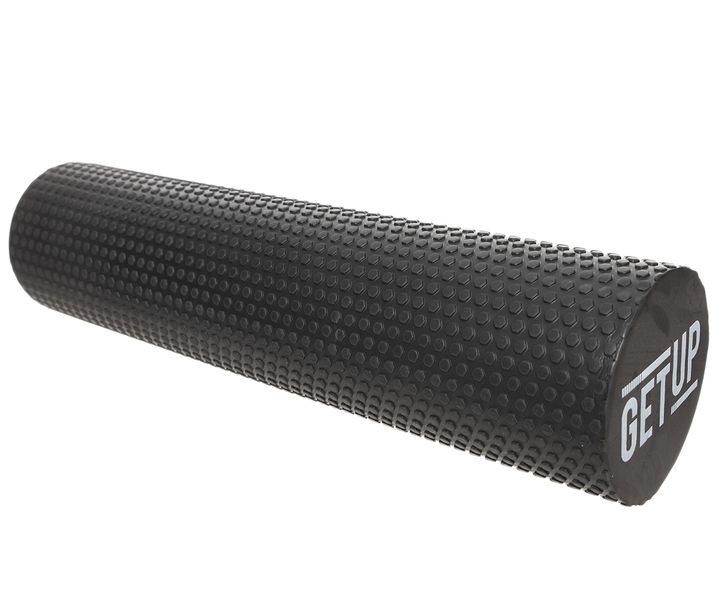 GetUp EVA Foam Roller With Hex Massage Dots Black - 60cm