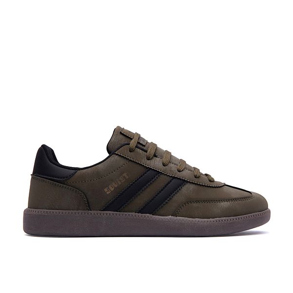 Mens Soviet Ness Low Cut Casual Sneakers - Dk Olive/Black/Gum