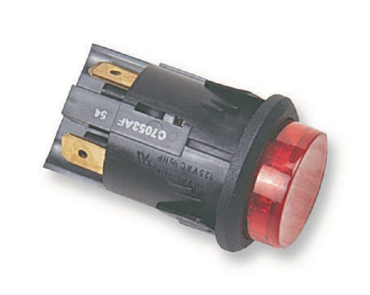 Arcolectric (C7053AFNAA) Pushbutton Switch, 7000, 25 mm, DPST, On-Off