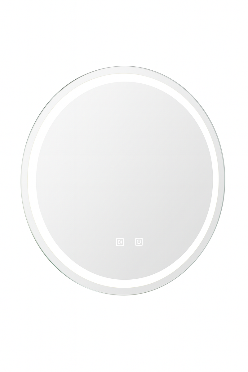 Circle Modern Touch-Control LED & Anti-Fog Technology - 60cm Mirror Cabinet