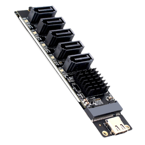 Adapter Card TYPE-C To SATA to 5-port SATA3 6Gbps USB10G