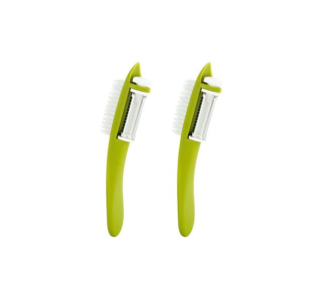 2 Piece Portable Multi Peeler With Brush