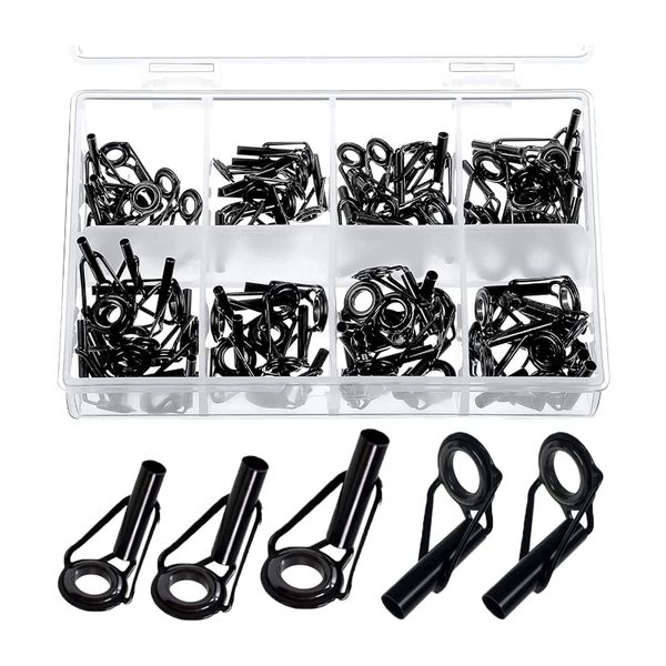 80 Pieces Fishing Rod Tip Repair Kit For Freshwater Saltwater Rods