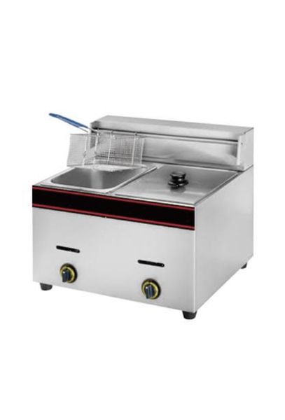 Double Gas Fryer 2-Tank Stainless Steel 2 x 6lt