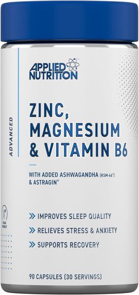Applied Nutrition Zma Pro Zinc And Magnesium + Vitamin B6 - 90 Caps