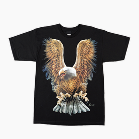 Black T-Shirt - High Definition Glow In The Dark - Eagle | Shop Today ...