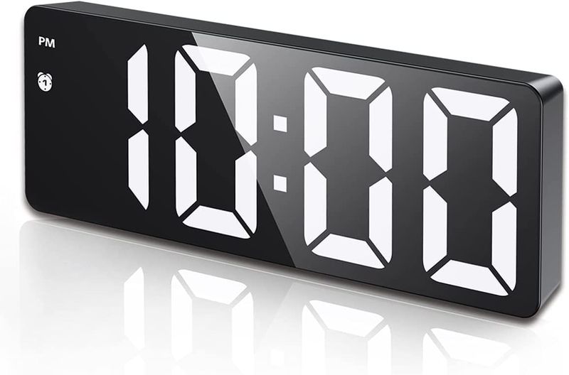 Digital alarm clock, bedroom desktop LED electronic clock