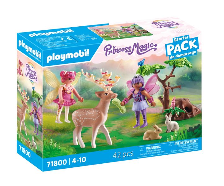 Playmobil Princess Magic Starter Pack Fairies with Forest Animals - 42Piece