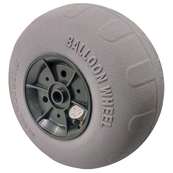 Yonk 12" Balloon Beach Cart Wheels for Sand Trolleys (2 Pack)