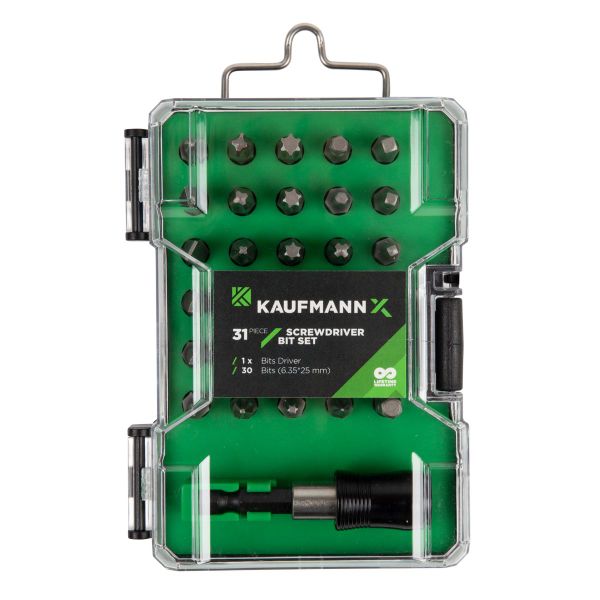 Kaufmann X Screwdirver Bit Set - 31 Piece