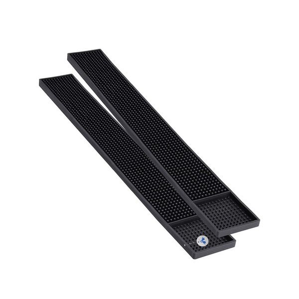 ALANES 2 Pieces Non-Slip Bar Mats Washable Table Drink Mat Spill Mat-60x8cm