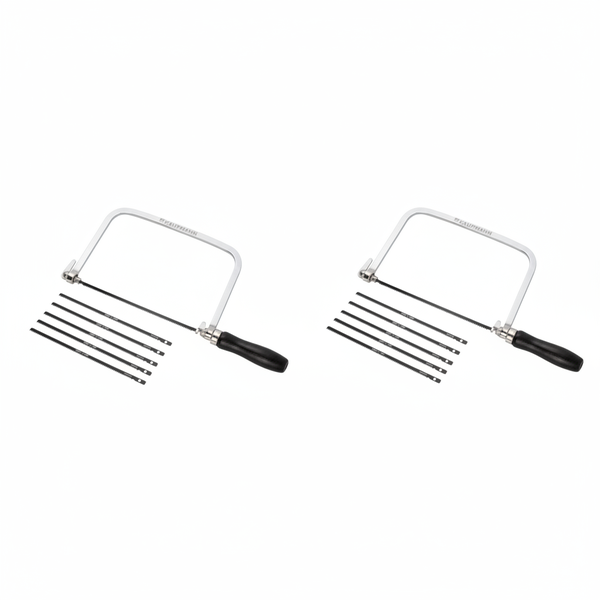 Kaufman 175mm Coping Saw with 5 Blades for Precision Cutting - 2 Pack