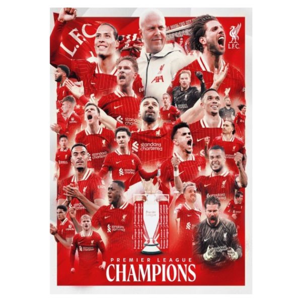 Liverpool Premier League Champions Poster - A1