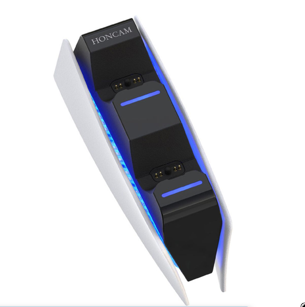 Dual handle charging station compatible with PS5 multiple protection