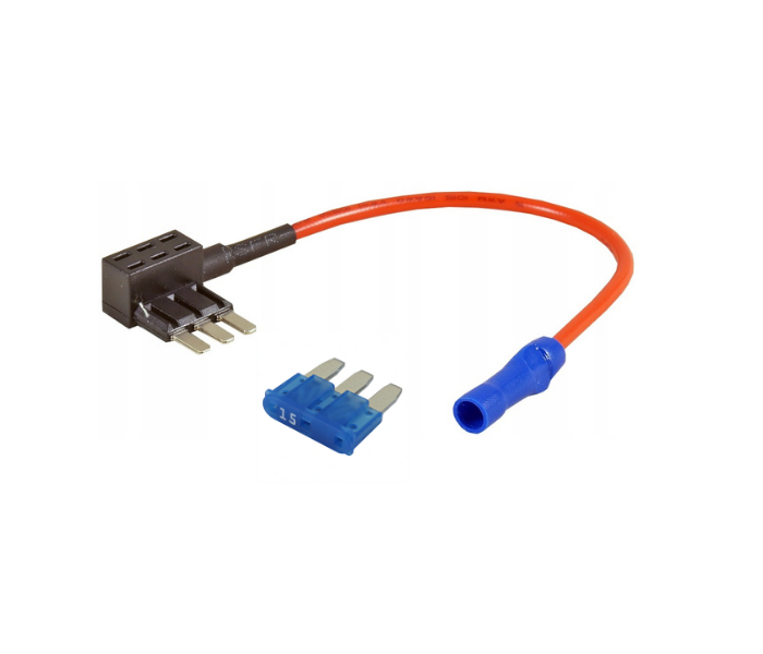 Piggyback Micr03 Fuse Holder with 15A Blade Fuse