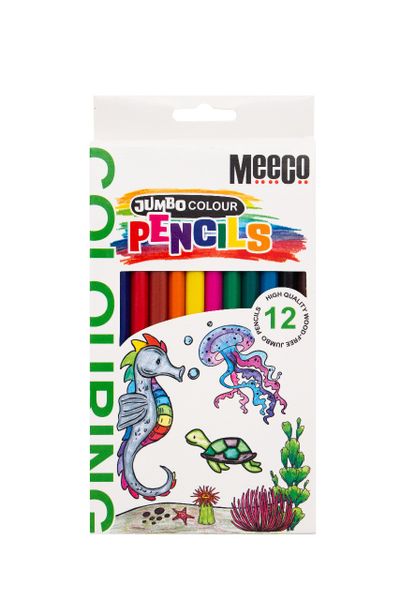 Meeco Meeco Jumbo Colour Pencils 12's