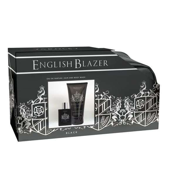 Yardley English Blazer Black EDP, H&amp;B Wash, Toiletry bag