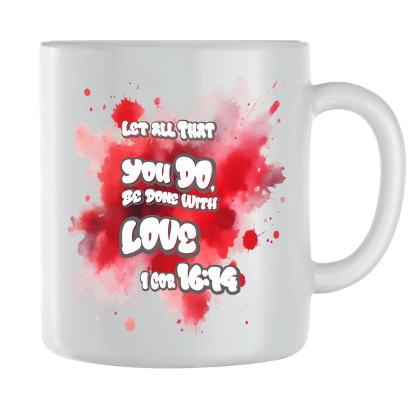 With Love Coffee Mugs for Men Women Trendy Bible Verse Graphic Present 125