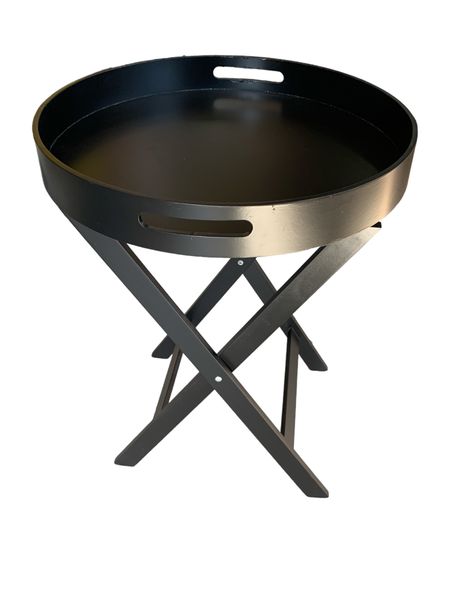 Convenient Foldable Round Butlers Tray 46x6.5cm