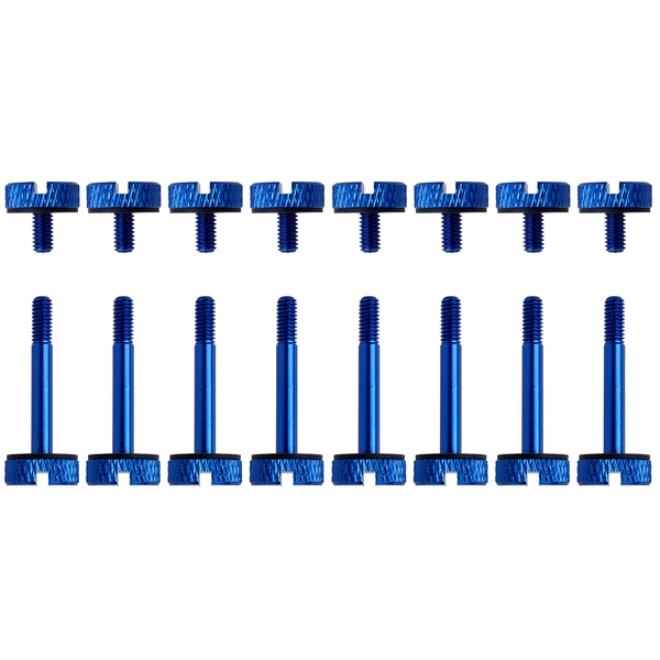 Crystal Series 570X Red Anodized Aluminum Thumbscrews