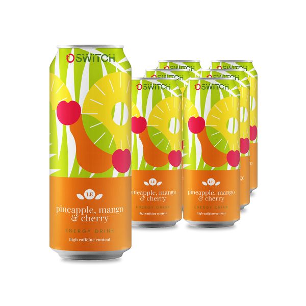 Switch Energy Pineapple, Mango &amp; Cherry ( 6 X 500ml )