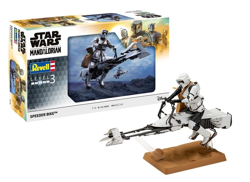 Revell 1/12 Star Wars - The Mandalorian: Speeder Bike Plastic Model Kit