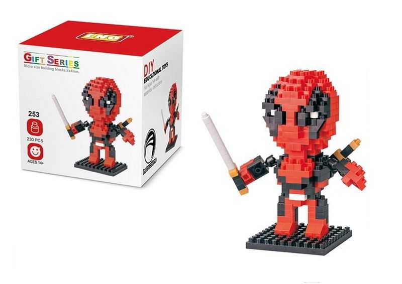 Wisehawk Deadpool - 230 Pieces (8.5cm Tall)