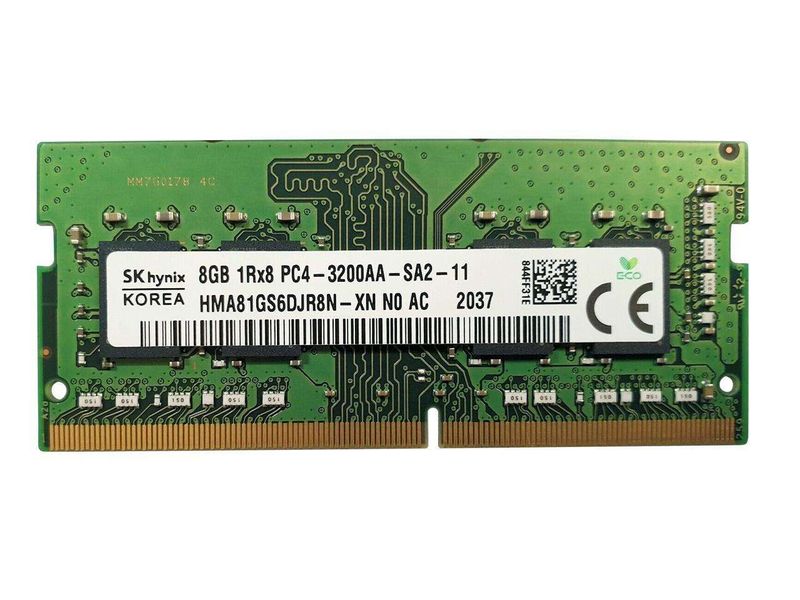 Hynix 8GB DDR4-3200MHZ HMA81GS6DJR8N-XN Sodimm OEM Laptop Memory