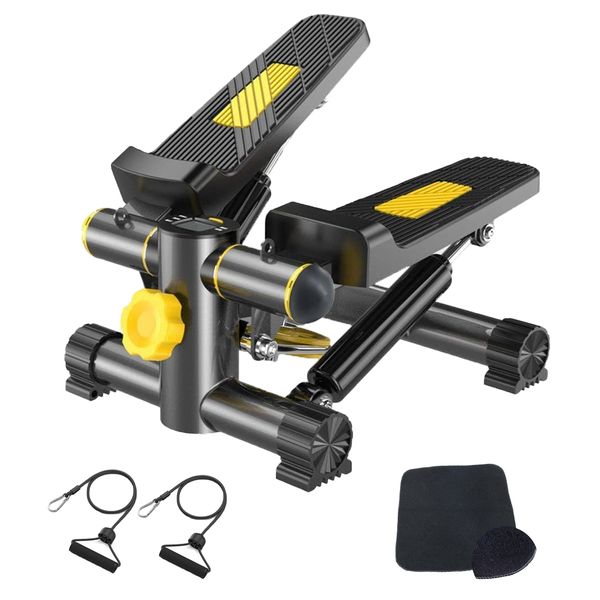 Steppers Exercise Machine Mini Stair Stepper with Resistance Bands Carpet