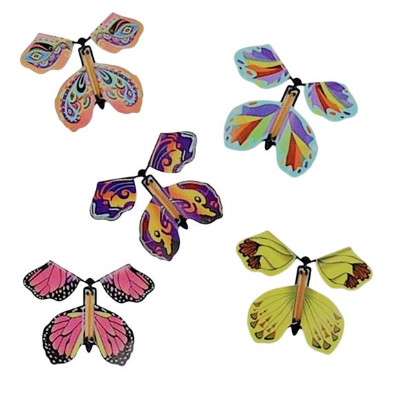 Twist'n'Fly Magic Butterflies - 5 Pack Reusable Flying Toys