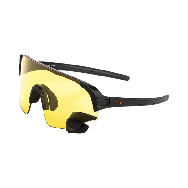 TriEye Safety Cycling Glasses with Rearview Mirror - View Sport Yellow