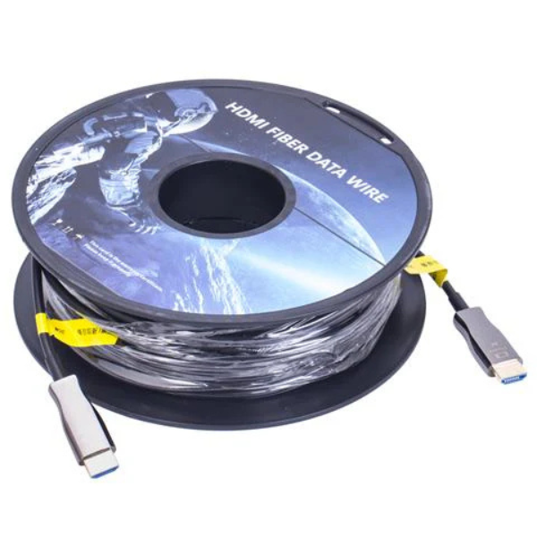 HDMI-HDMI Active 4K Fiber 50M - Ultra-High-Speed Optical HDMI 2.0 Cable