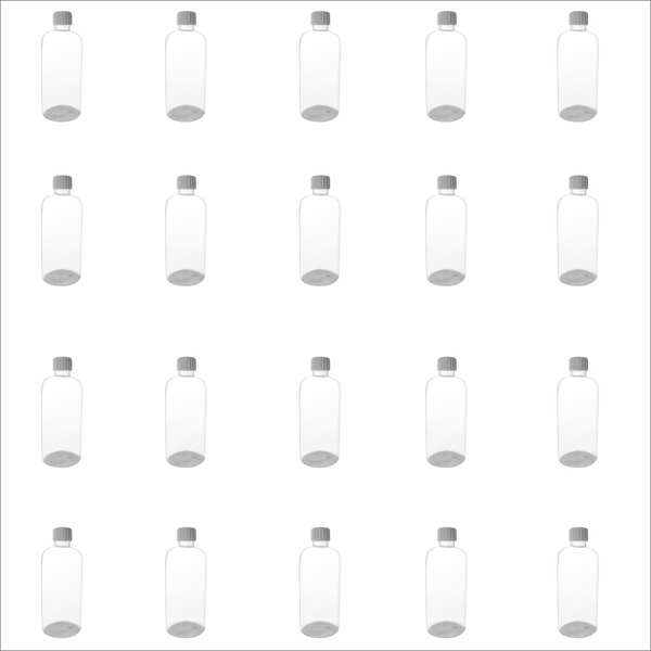 20 Pack - 500ml Clear PET Bottles with Screw Caps - Refillable &amp; Durable
