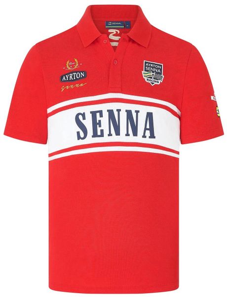 Ayrton Senna Men's Legacy Polo Shirt - Red