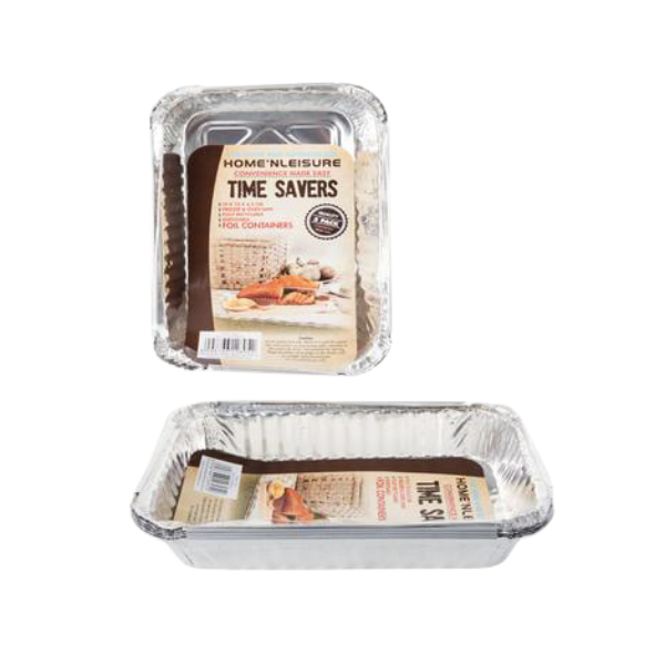 Asssorted Aluminium Foil Baking Pans- 5 Pans x 2