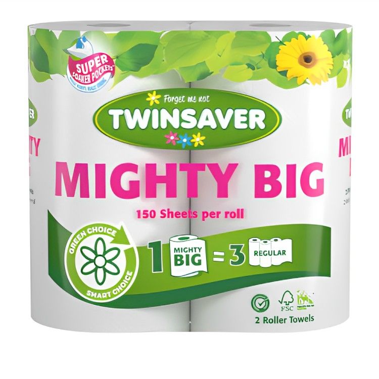 Twinsavers Mighty Big Roll 2 Roller Towels Shop Today Get It 