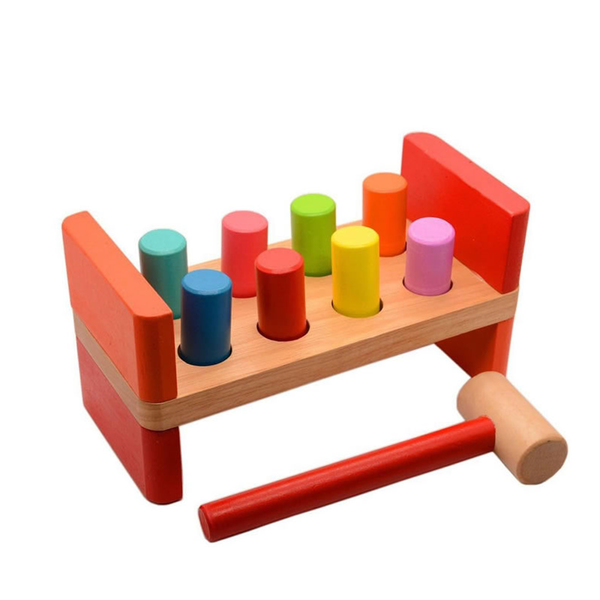 Educational Rainbow Pounding Bench with Hammer