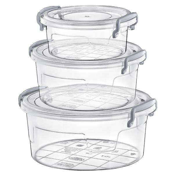 Hobby Life Round Storage Containers - Set Of 3