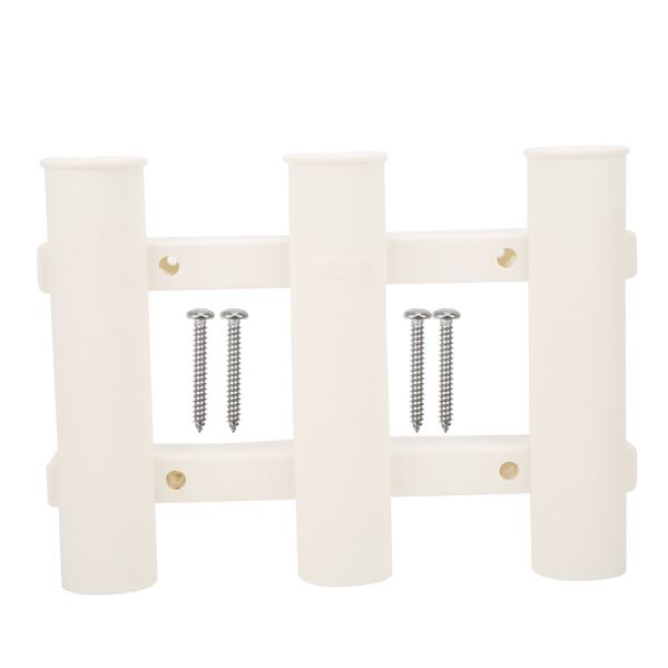 Wall Mount 3 Tube Rack White