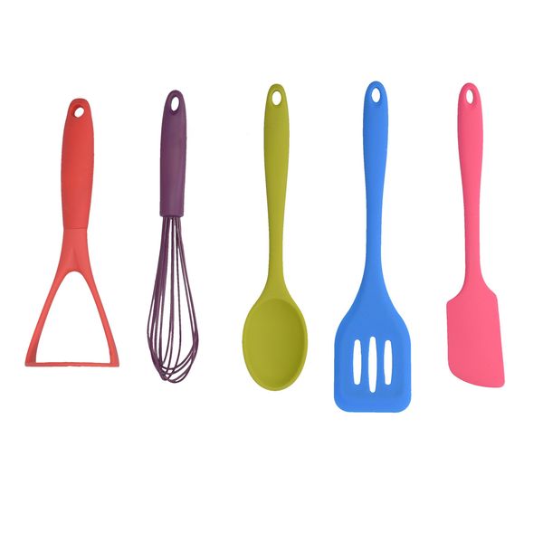 Colourworks Brights 5 Piece Complete Kitchen Utensil